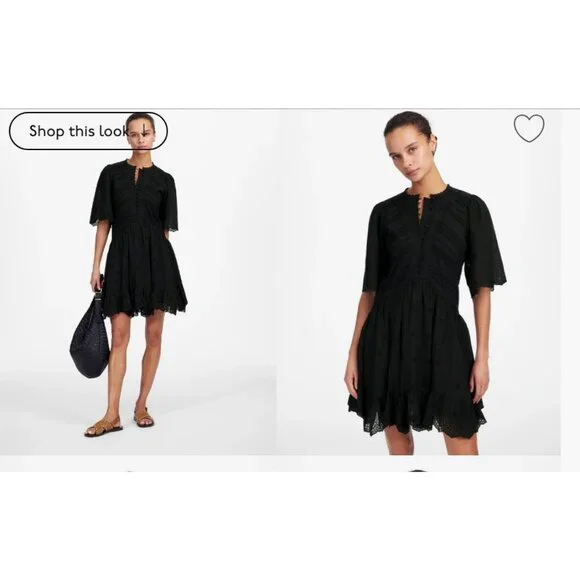 knee length dresses for ladies Madewell Petite Flutter-Sleeve Wrap Mini Dress in Painted Leopard  Choose  Goodfinds